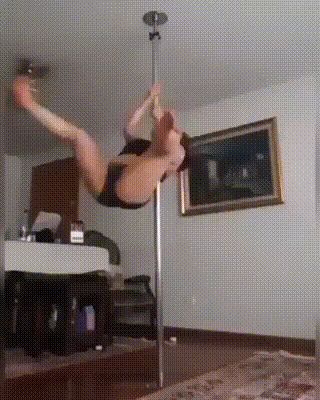 Aprendiendo Pole Dance