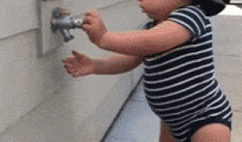 Baby Drinking Water