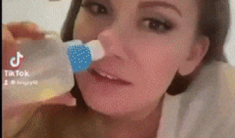 Limpiando la nariz
